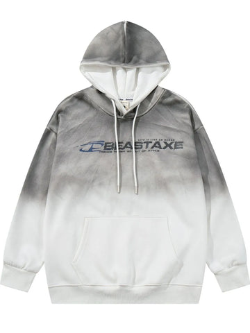Men's Gradient Long Sleeve Hoodie - Velora Luxury Fashion