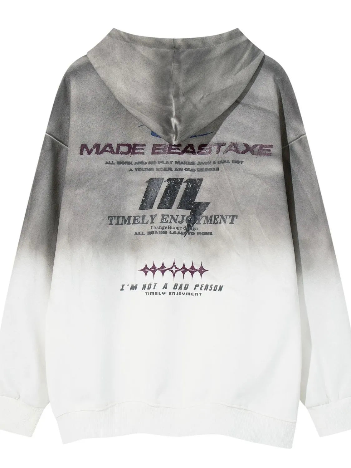 Men's Gradient Long Sleeve Hoodie - Velora Luxury Fashion