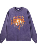 Men's Graphic Oversized Long Sleeve T-Shirt - Velora Luxury Fashion