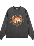 Men's Graphic Oversized Long Sleeve T-Shirt - Velora Luxury Fashion