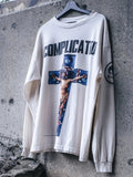 Men's Graphic Round Neck Long Sleeve T-Shirt - Velora Luxury Fashion
