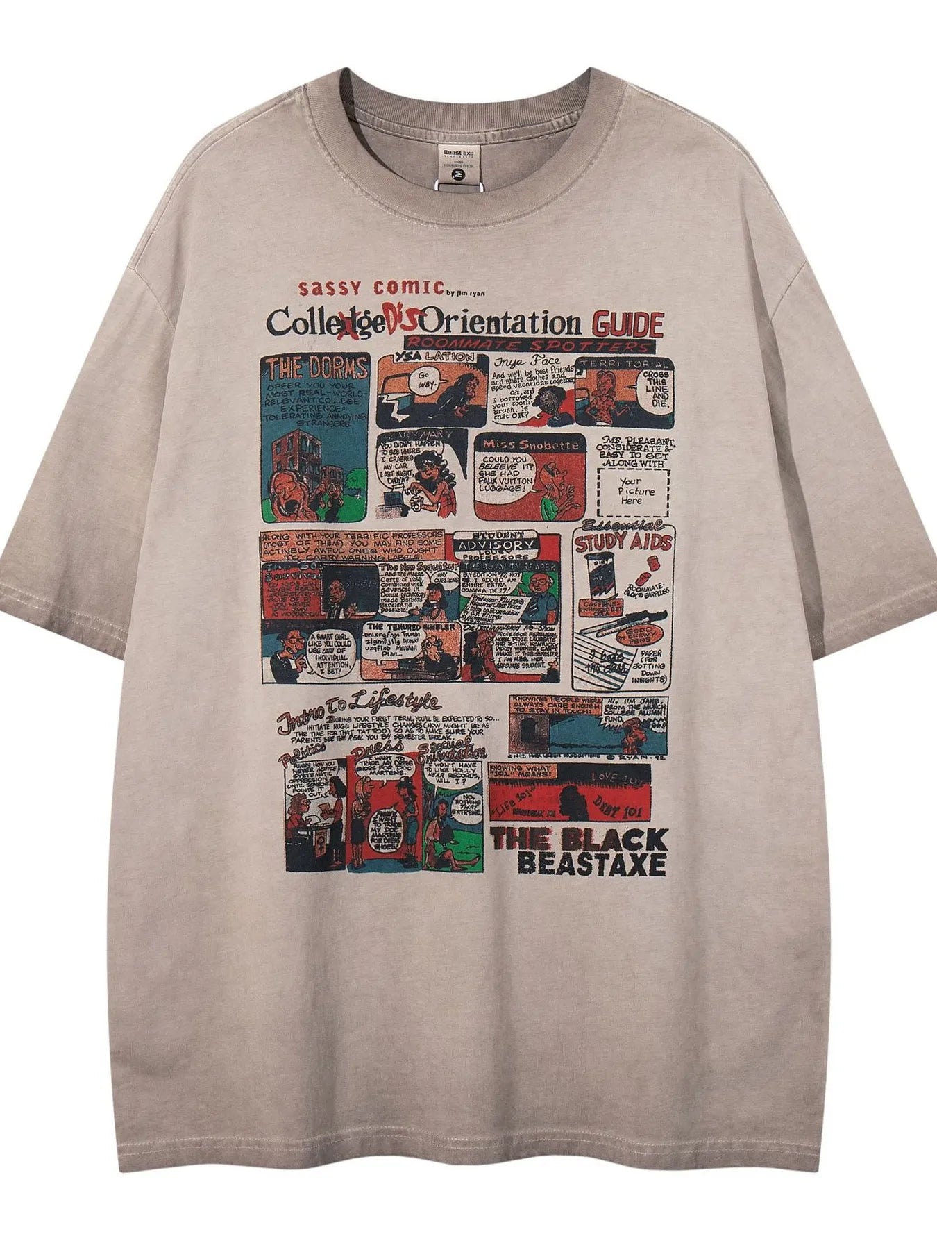 Men's Graphic Round Neck Short Sleeve T-Shirt - Velora Luxury Fashion