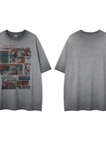 Men's Graphic Round Neck Short Sleeve T-Shirt - Velora Luxury Fashion