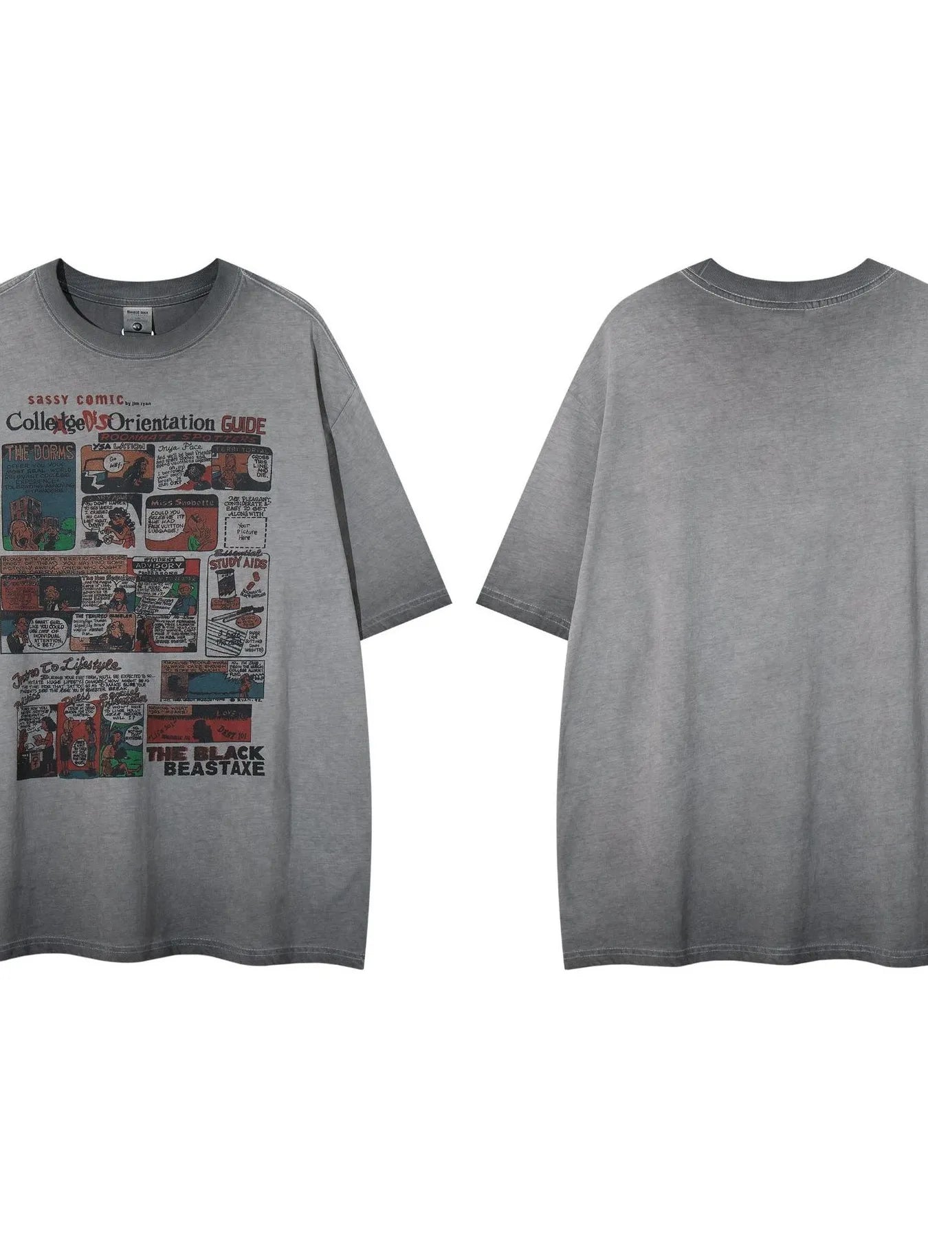 Men's Graphic Round Neck Short Sleeve T-Shirt - Velora Luxury Fashion