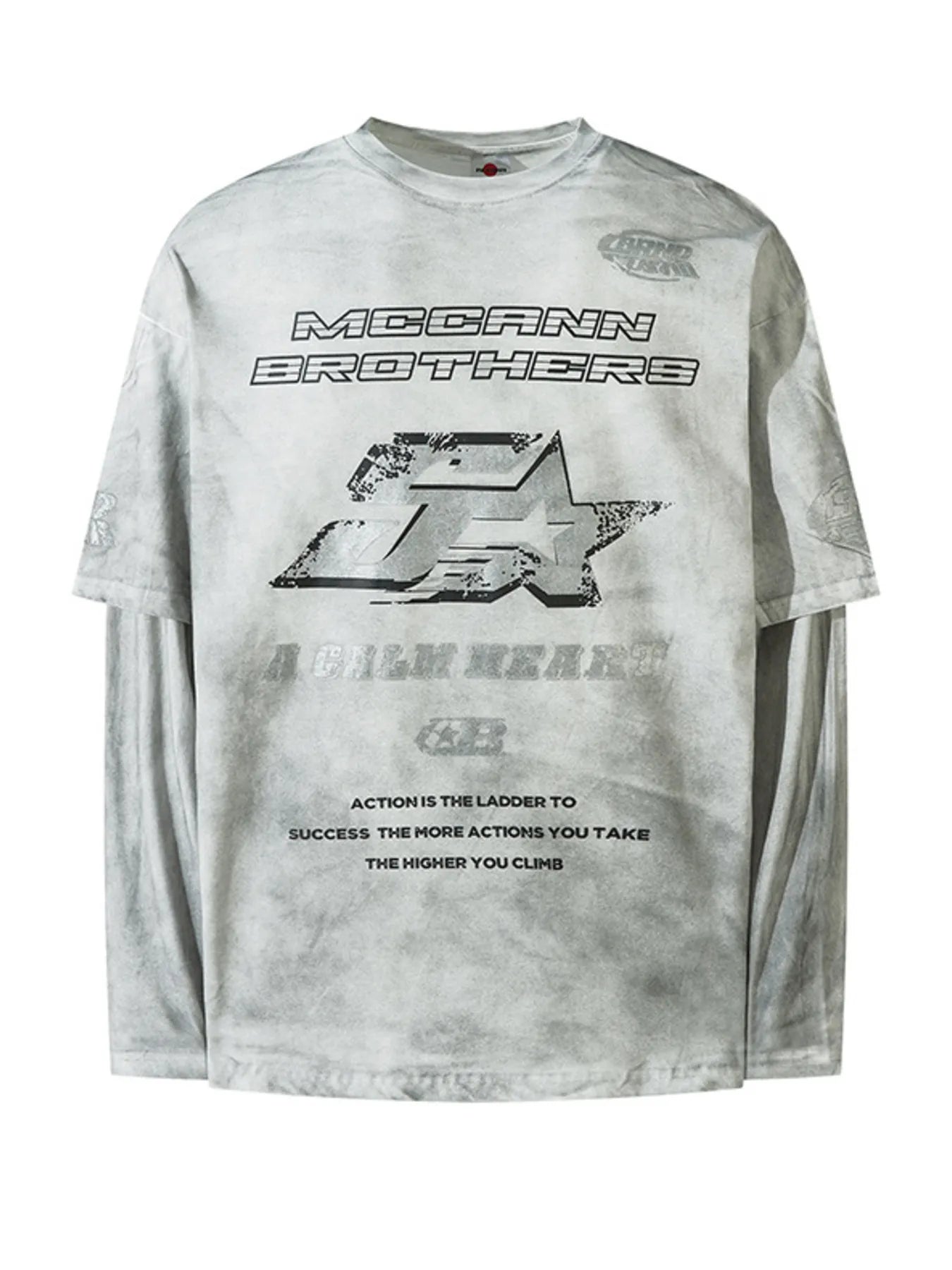 Men's Graphic Round Neck Short Sleeve T-Shirt - Velora Luxury Fashion