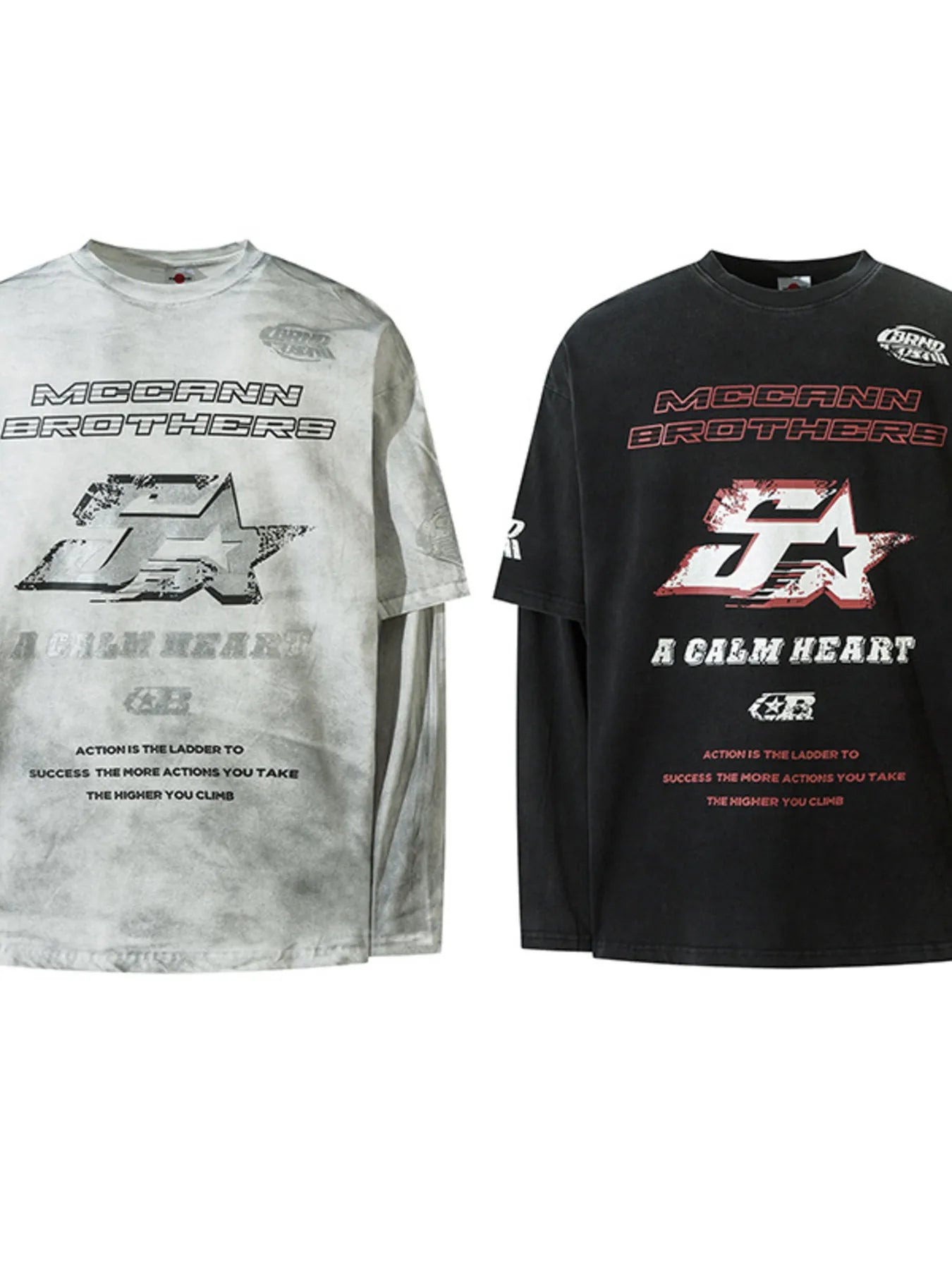 Men's Graphic Round Neck Short Sleeve T-Shirt - Velora Luxury Fashion