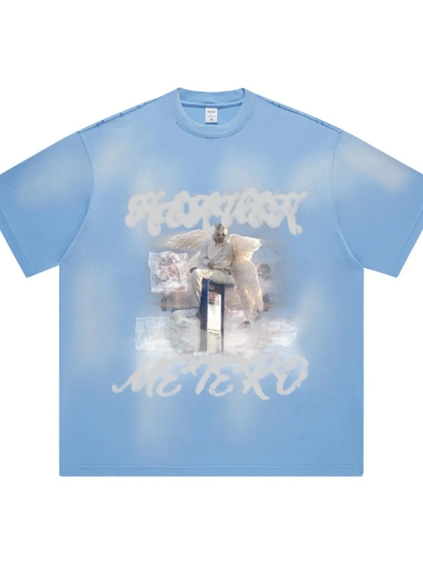 Men's Graphic Round Neck Short Sleeve T-Shirt - Velora Luxury Fashion