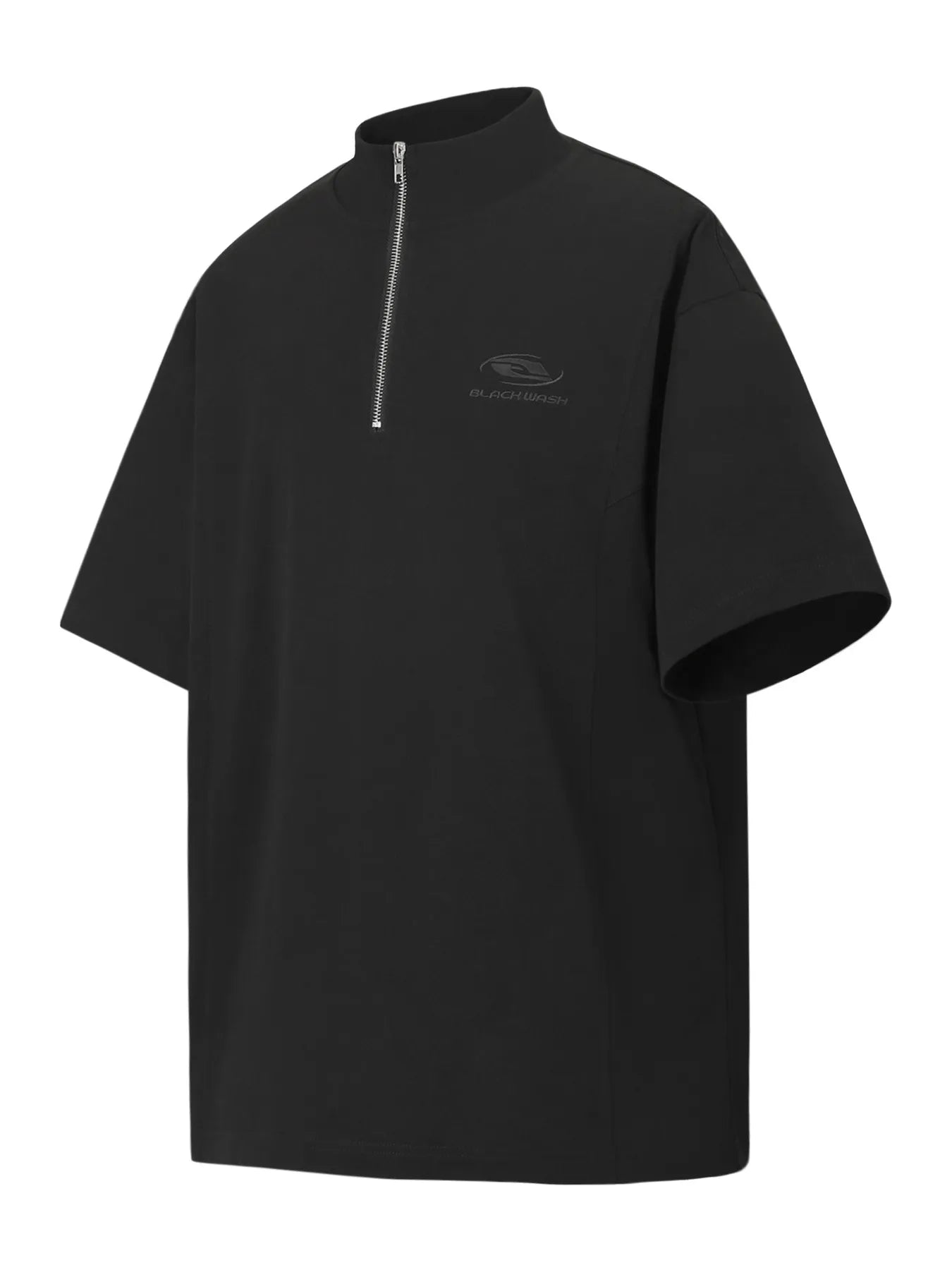 Men's Half-Zip Mock Neck Short Sleeve T-Shirt - Velora Luxury Fashion