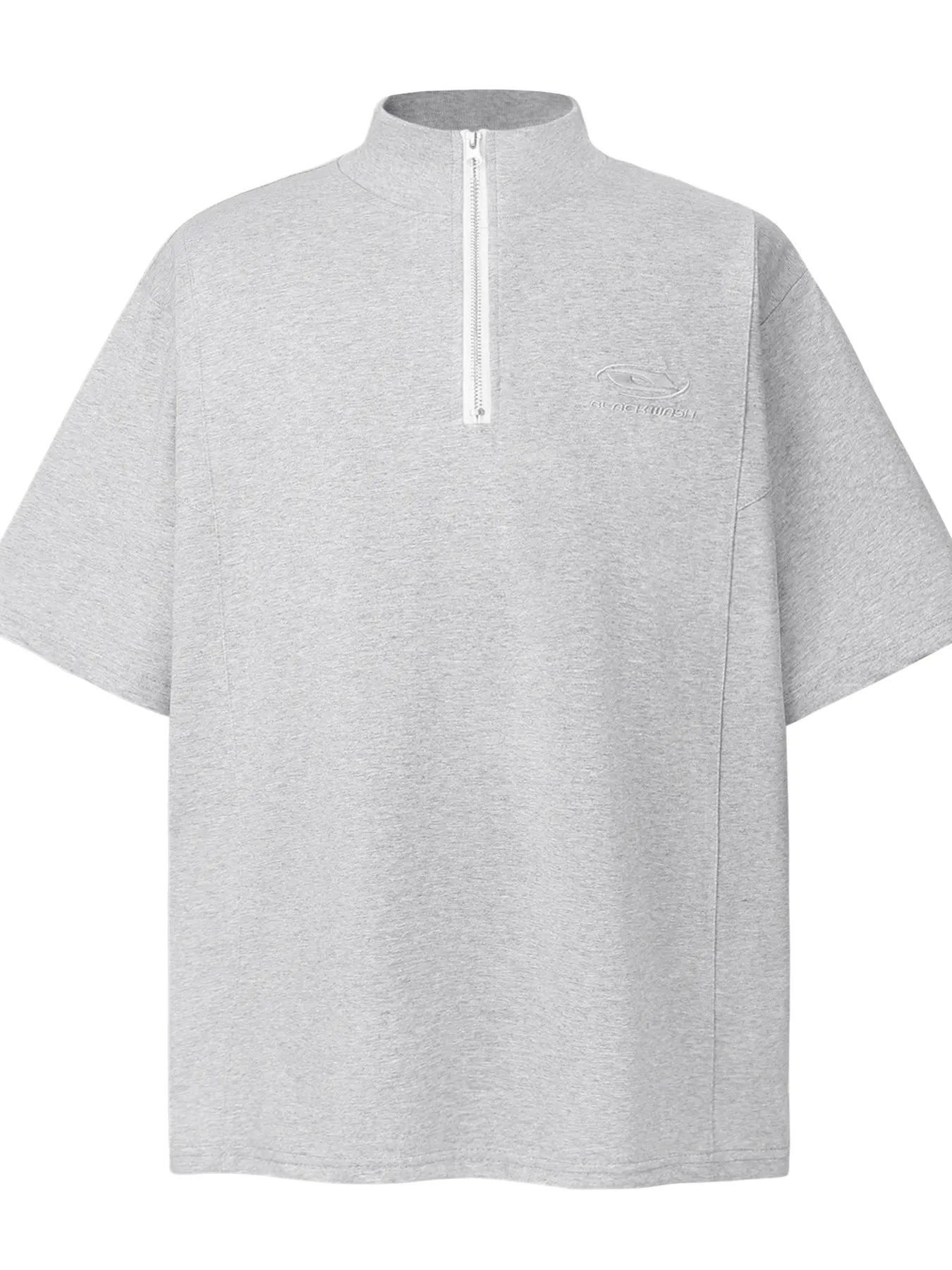 Men's Half-Zip Mock Neck Short Sleeve T-Shirt - Velora Luxury Fashion