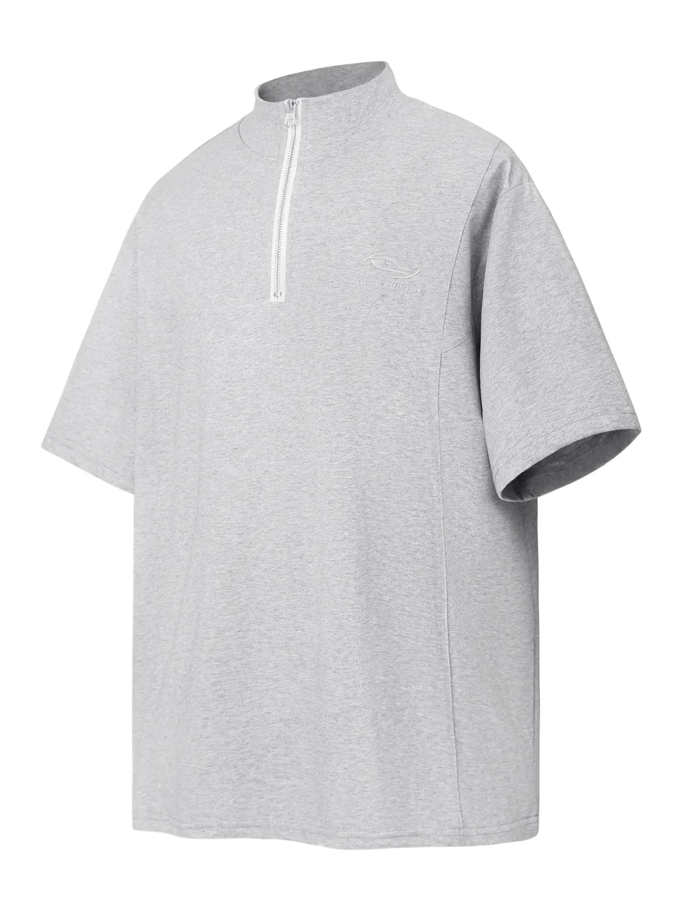 Men's Half-Zip Mock Neck Short Sleeve T-Shirt - Velora Luxury Fashion