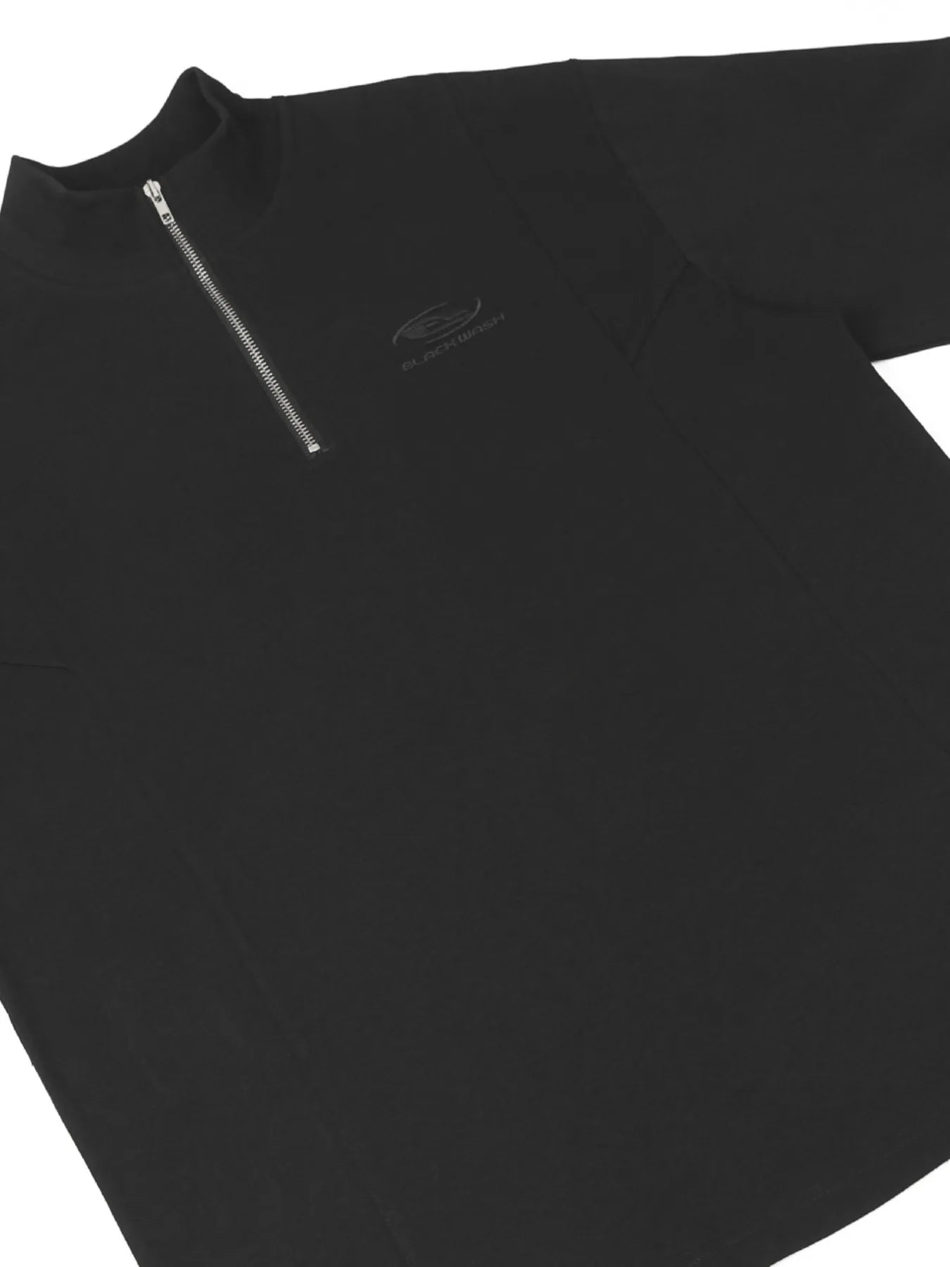 Men's Half-Zip Mock Neck Short Sleeve T-Shirt - Velora Luxury Fashion