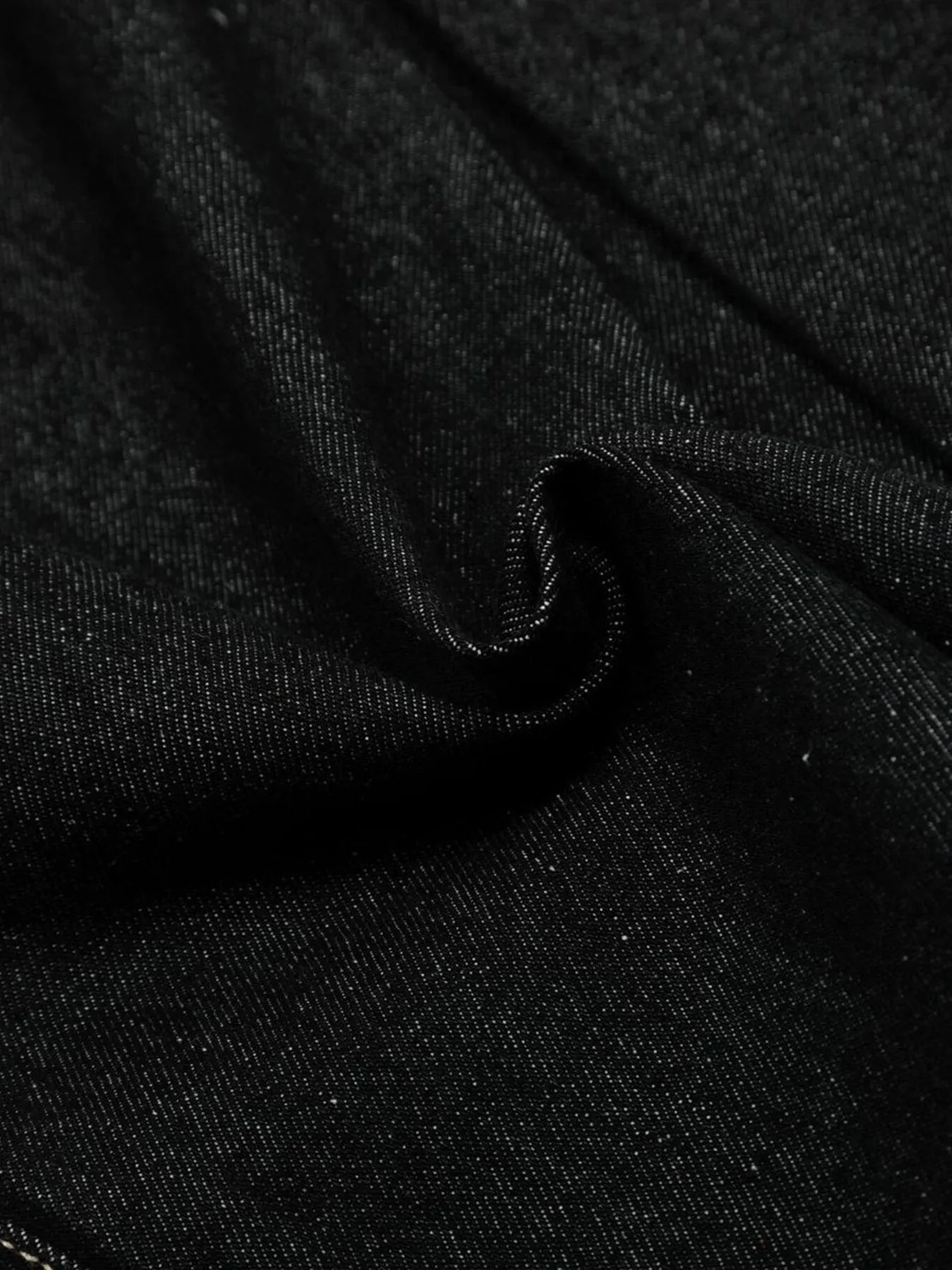 Men's High Waist Curved Jeans with Pleated Detail - Velora Luxury Fashion