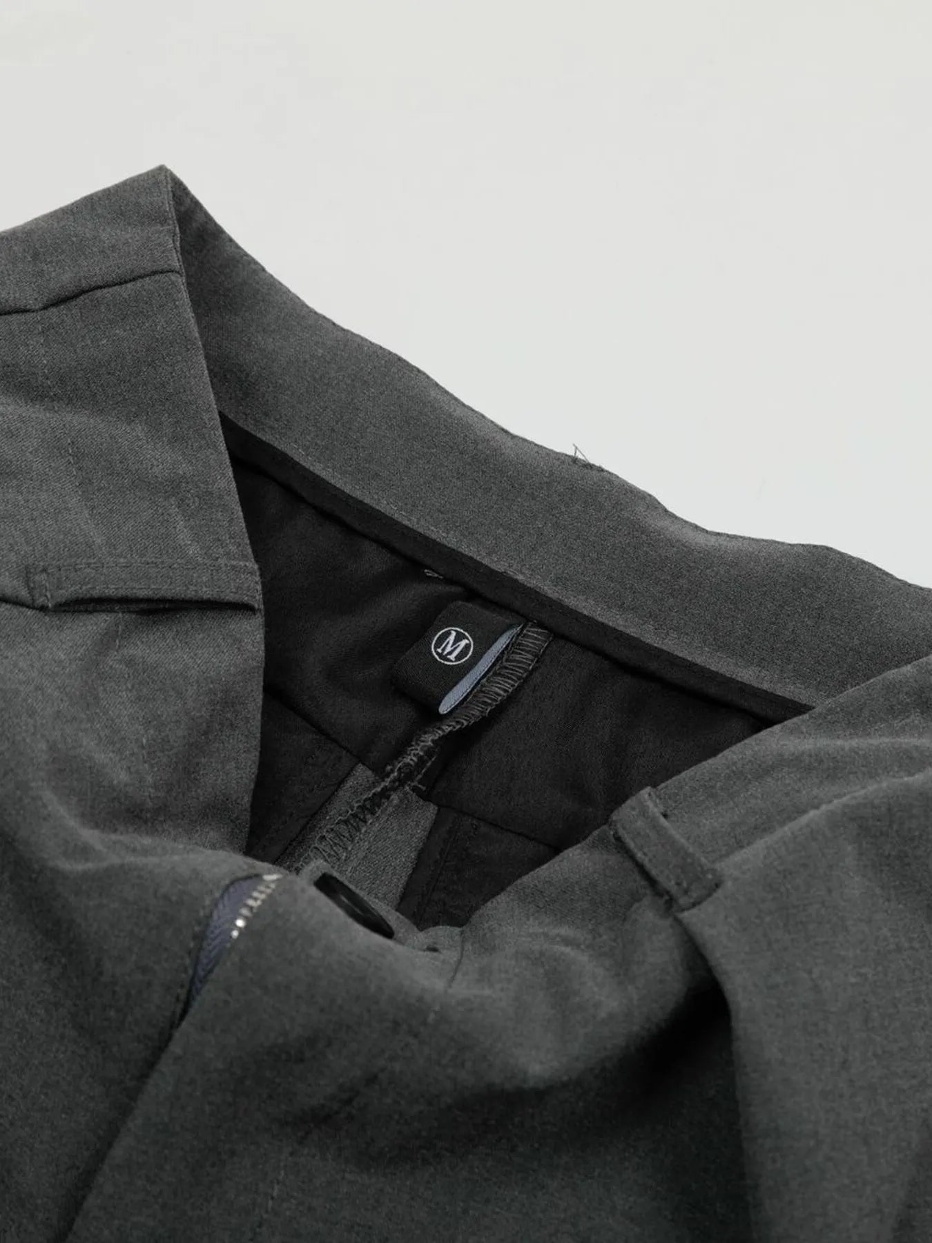 Men's High Waist Pleated Curved Pants - Velora Luxury Fashion