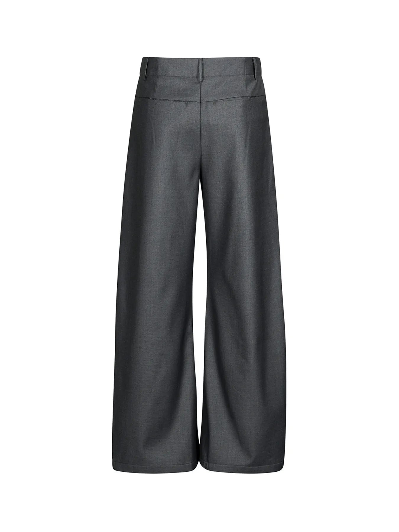 Men's High Waist Pleated Curved Pants - Velora Luxury Fashion