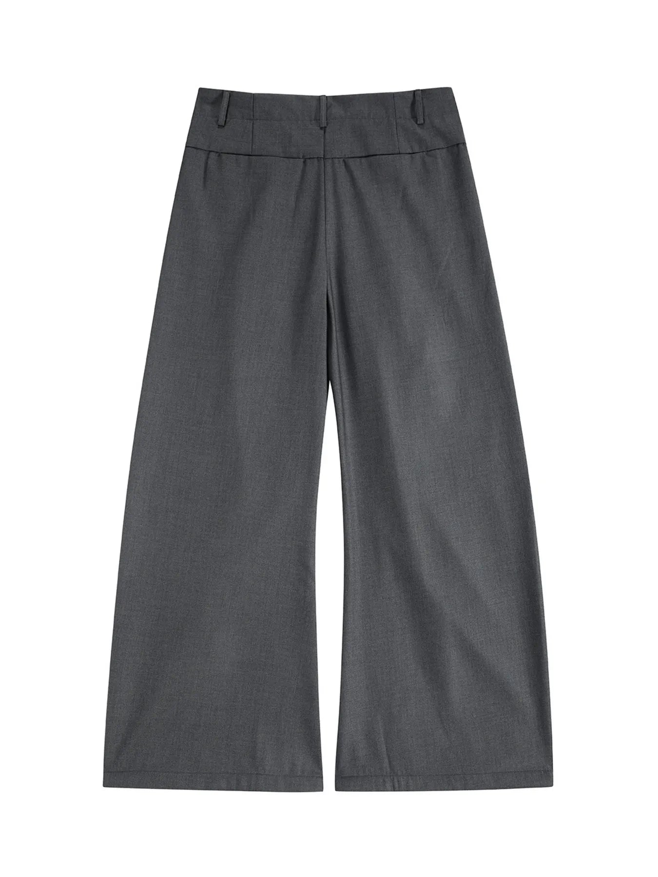 Men's High Waist Pleated Curved Pants - Velora Luxury Fashion