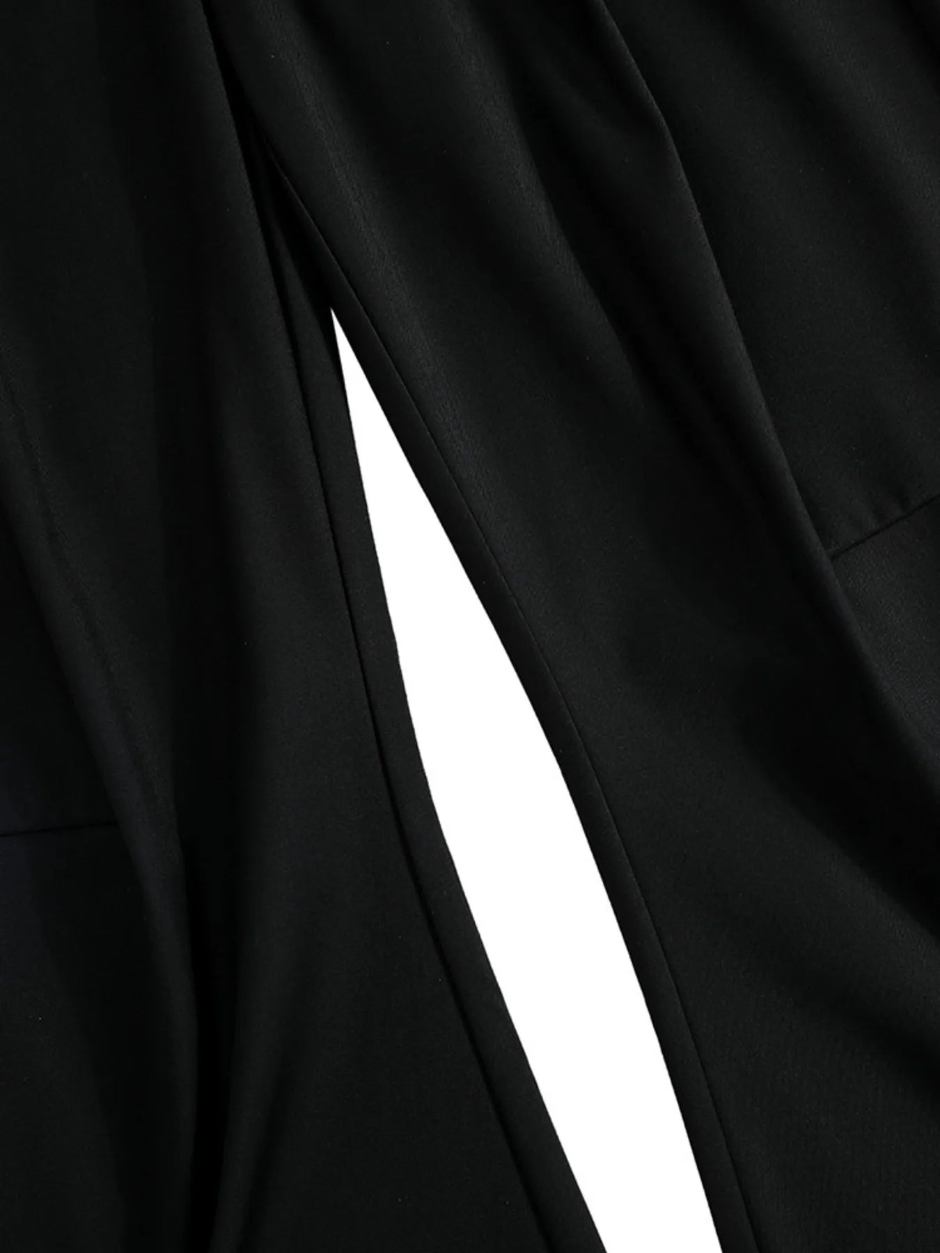 Men's High Waist Pleated Curved Pants - Velora Luxury Fashion