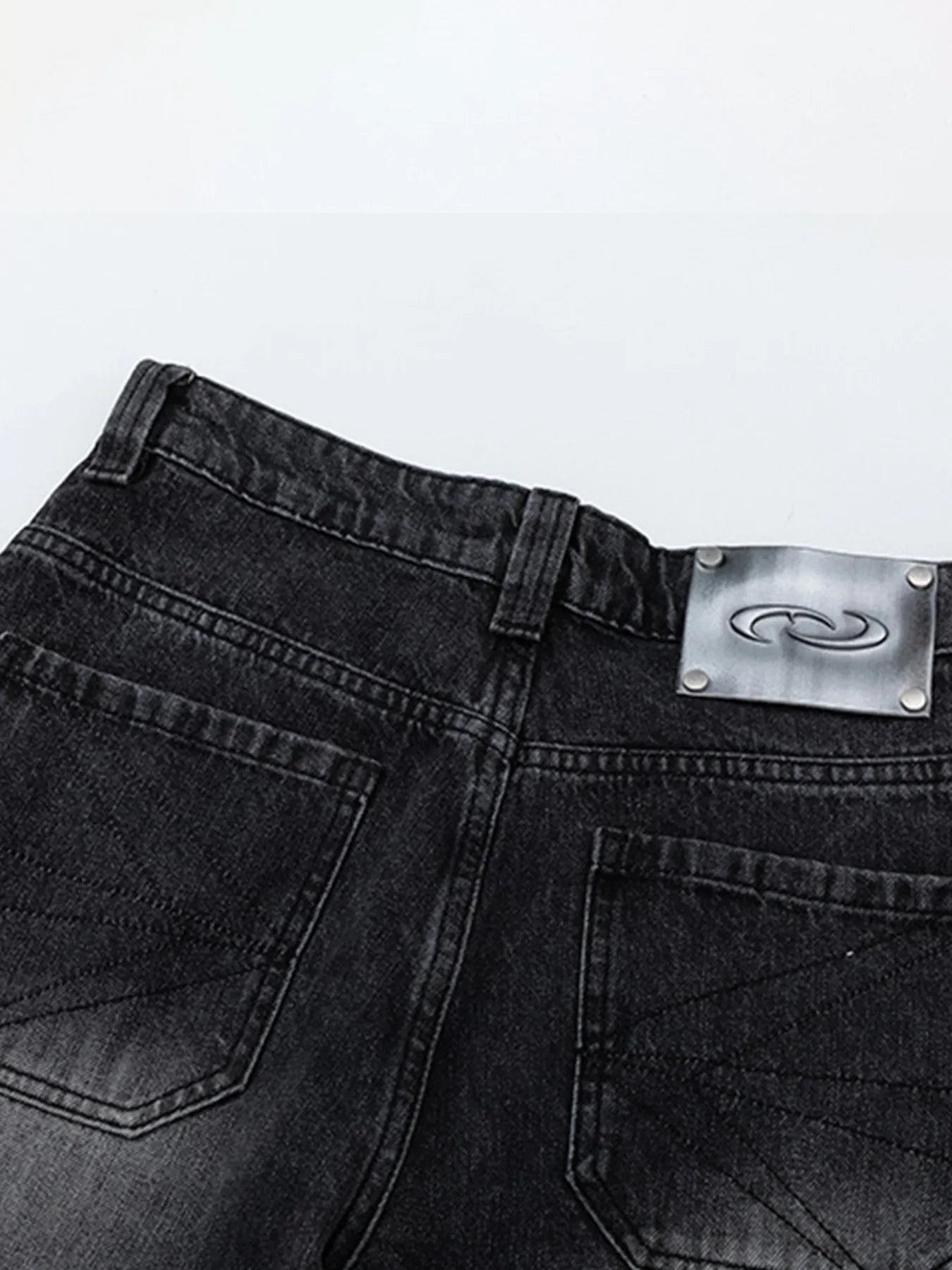 Men's High-Waisted Wide Leg Wash Jeans - Velora Luxury Fashion