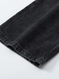 Men's High-Waisted Wide Leg Wash Jeans - Velora Luxury Fashion