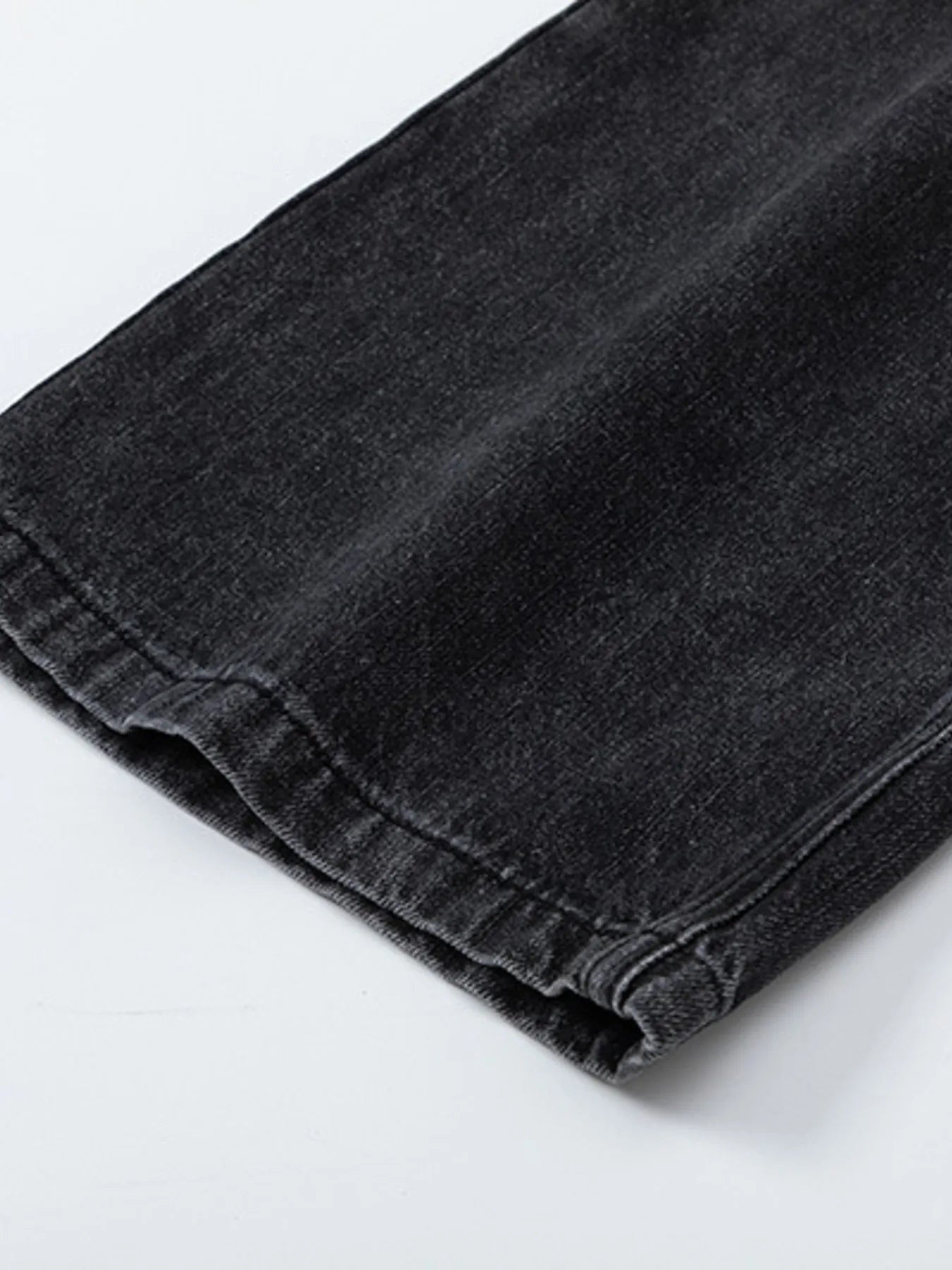 Men's High-Waisted Wide Leg Wash Jeans - Velora Luxury Fashion