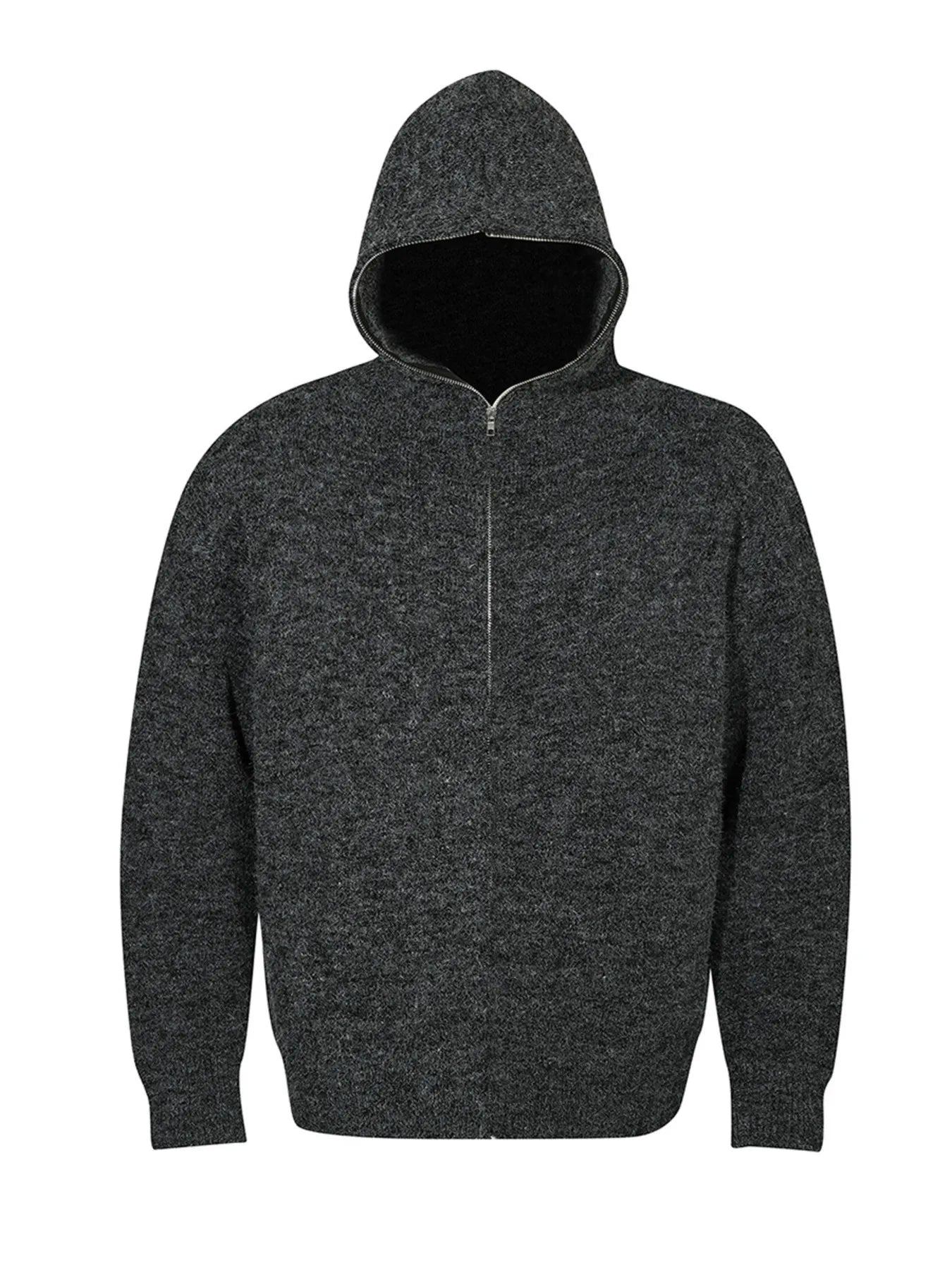 Men's Hooded Zip Up Knit Cardigan - Velora Luxury Fashion