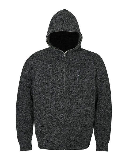 Men's Hooded Zip Up Knit Cardigan - Velora Luxury Fashion