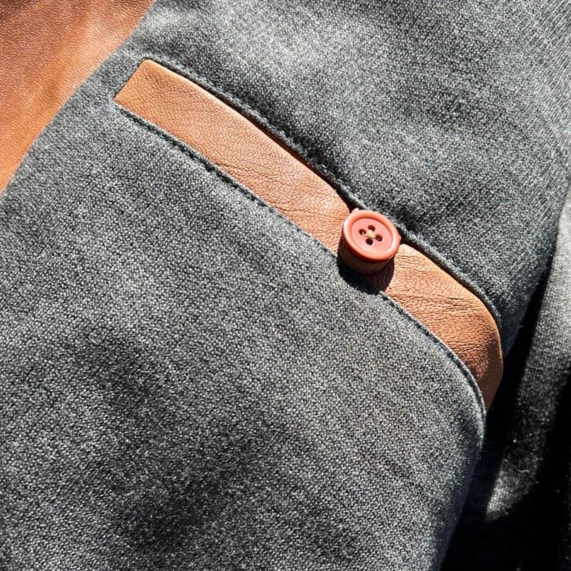 Men's Lamb Leather Four-Pocket Classic Jacket - Velora Luxury Fashion