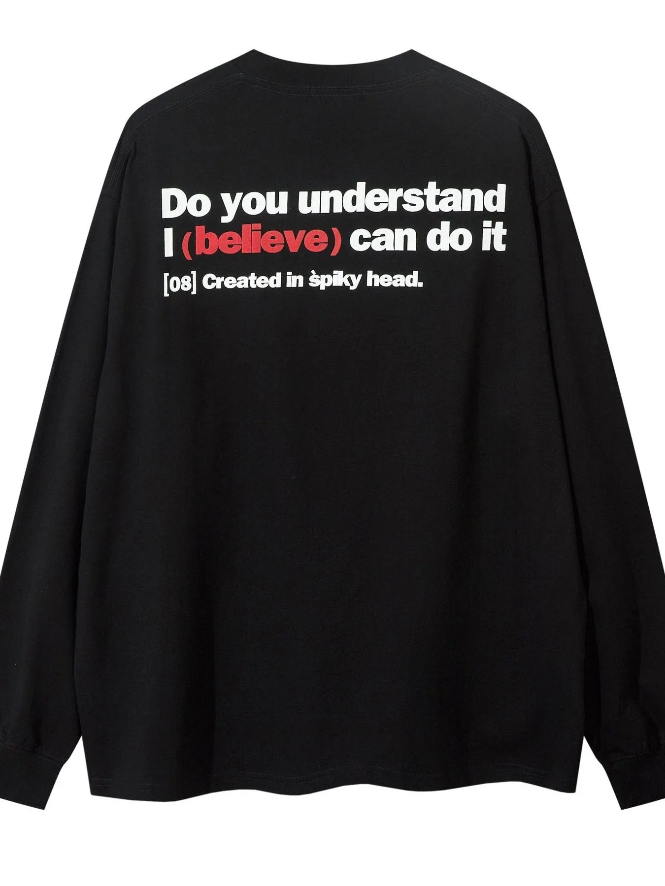 Men's Letter Graphic Round Neck Long Sleeve Sweatshirt - Velora Luxury Fashion