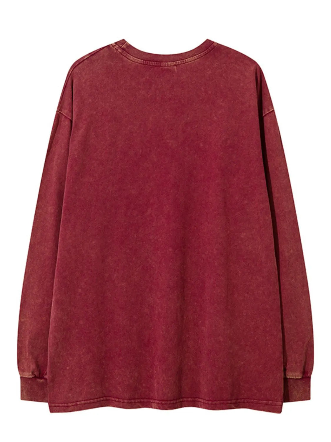 Men's Letter Graphic Round Neck Long Sleeve T-Shirt - Velora Luxury Fashion