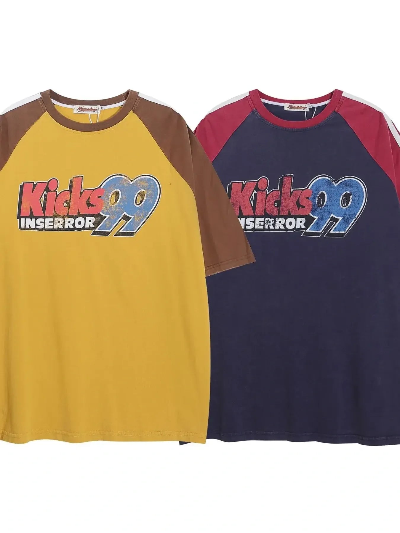 Men's Letter Graphic Round Neck Raglan Sleeve T-Shirt - Velora Luxury Fashion