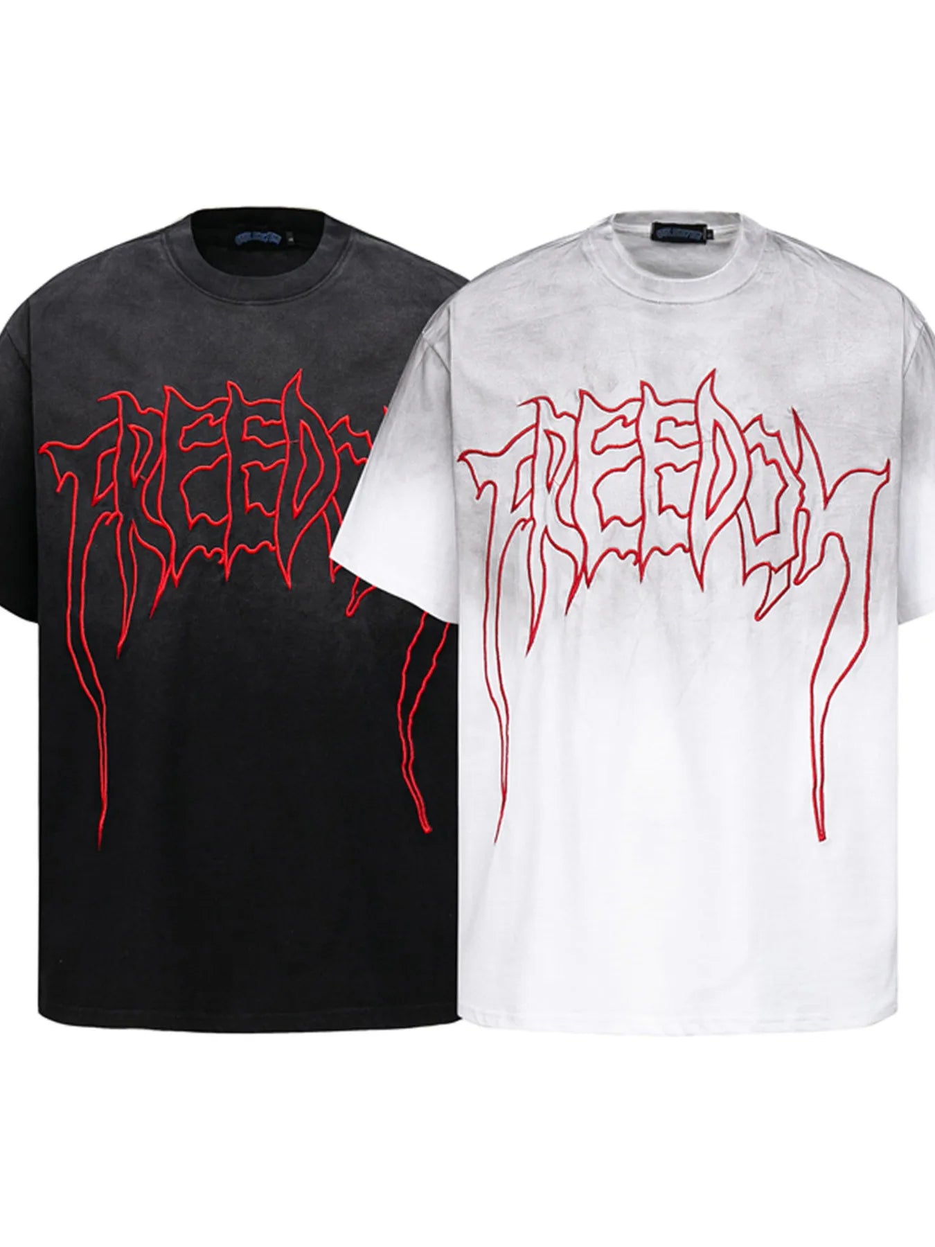 Men's Letter Graphic Round Neck Short Sleeve T-Shirt - Velora Luxury Fashion