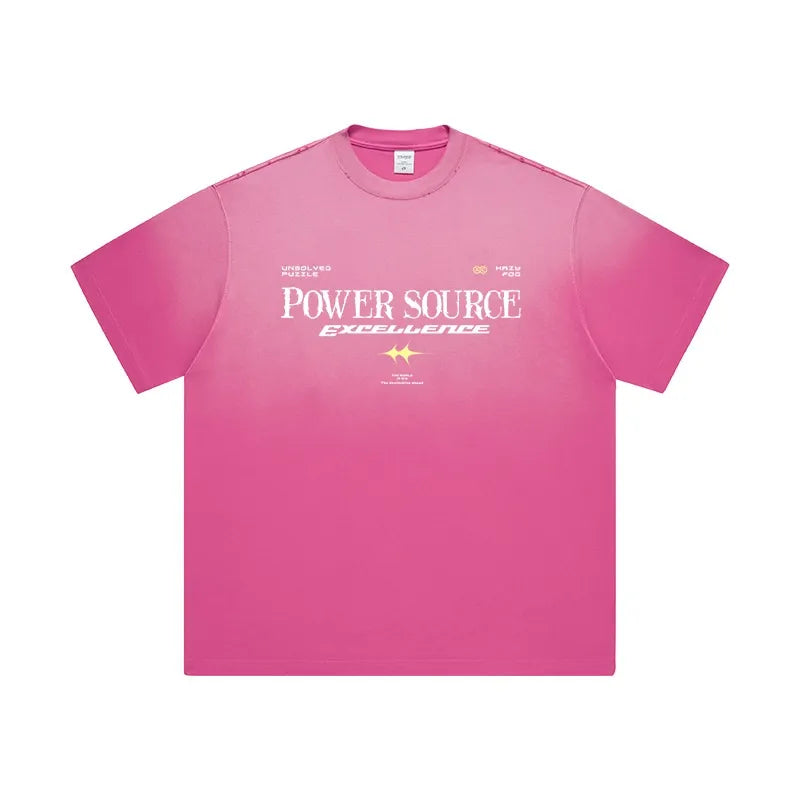 Men's Letter Graphic Round Neck Short Sleeve T-Shirt - Velora Luxury Fashion