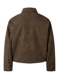 Men's Long Sleeve Zip-Up Jacket - Velora Luxury Fashion