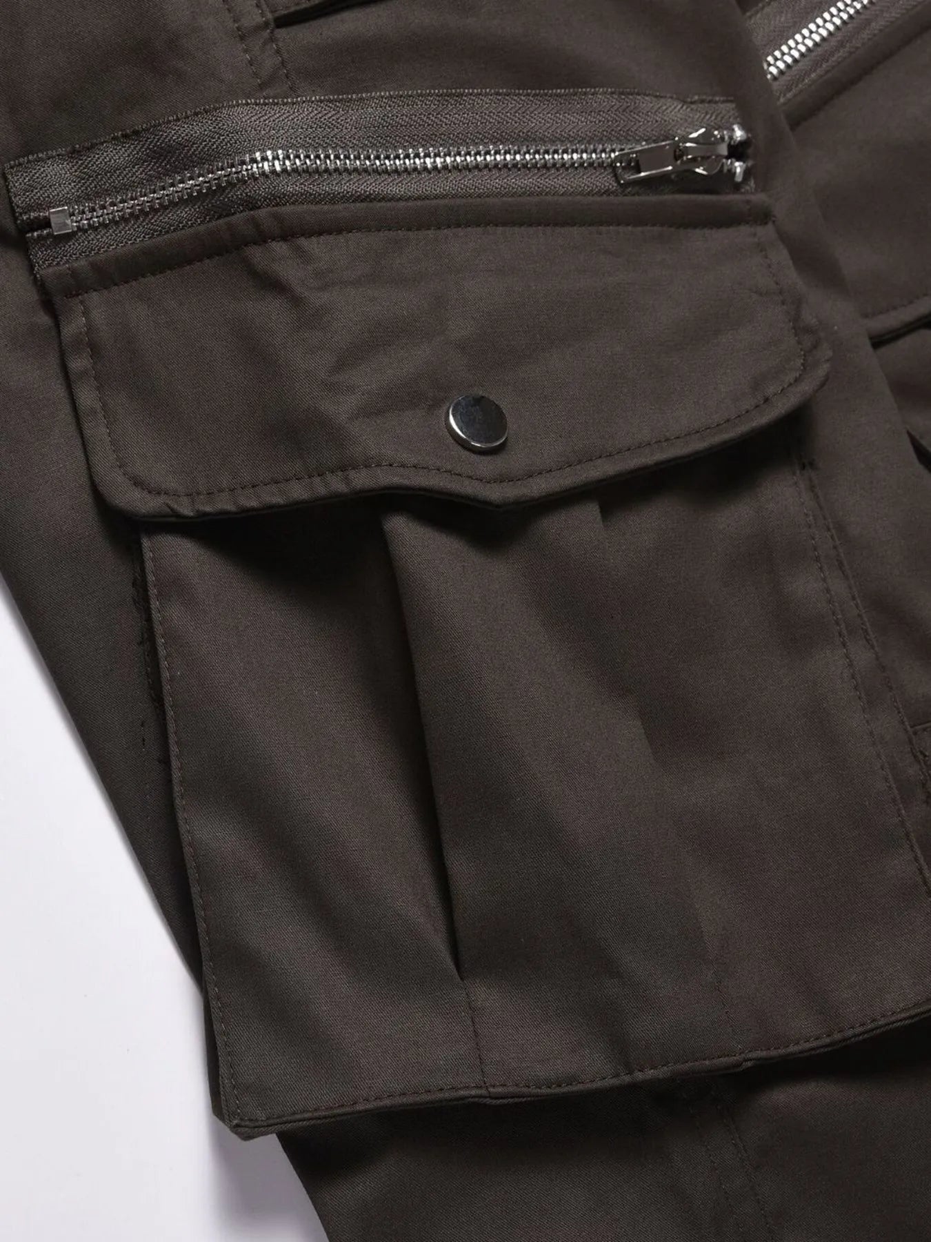 Men's Multi-Pocket Flared Cargo Pants - Velora Luxury Fashion