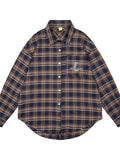 Men's Plaid Button-Down Shirt - Velora Luxury Fashion