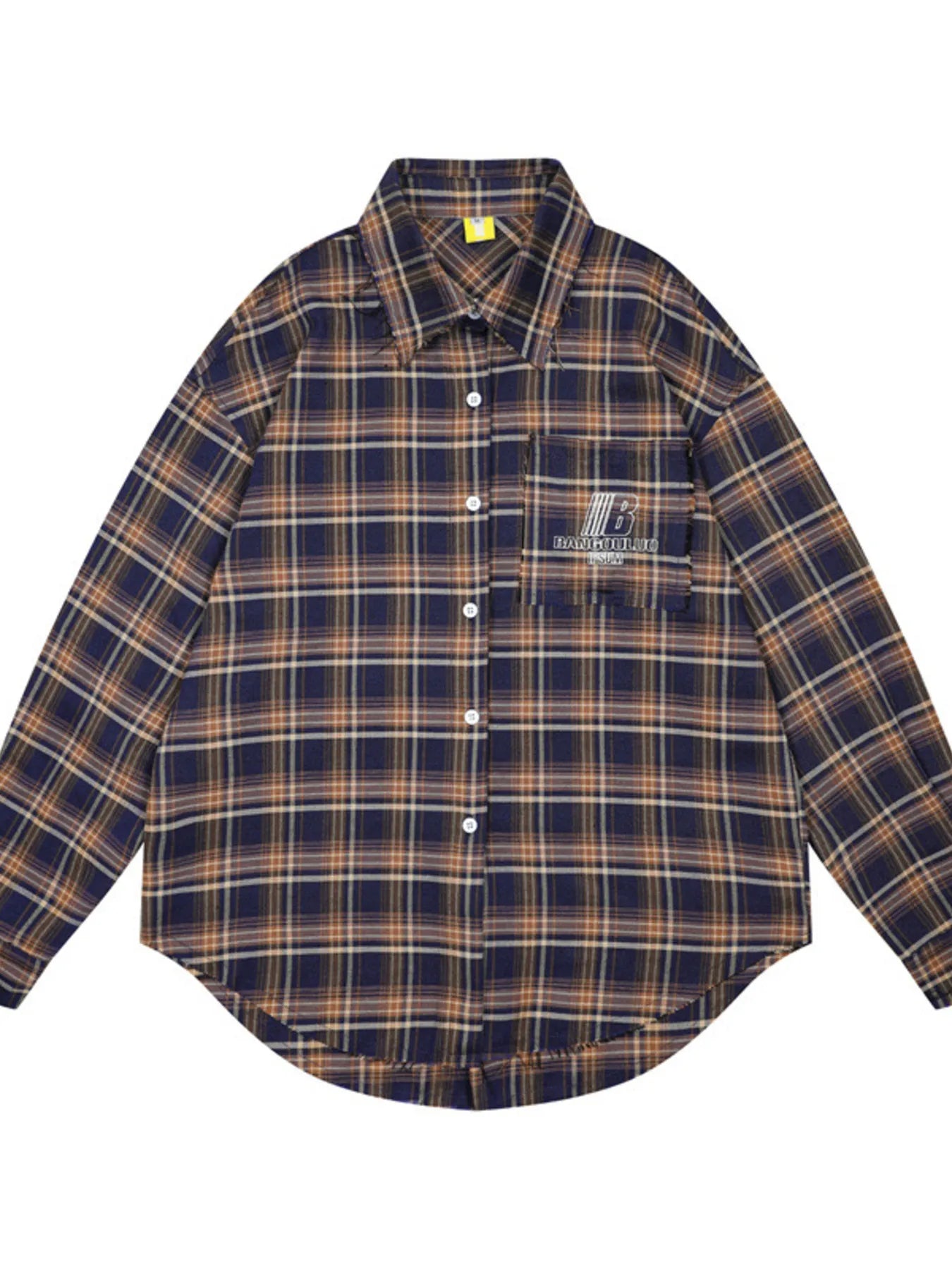 Men's Plaid Button-Down Shirt - Velora Luxury Fashion