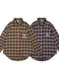 Men's Plaid Button-Down Shirt - Velora Luxury Fashion