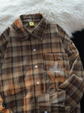 Men's Plaid Button-Down Shirt - Velora Luxury Fashion