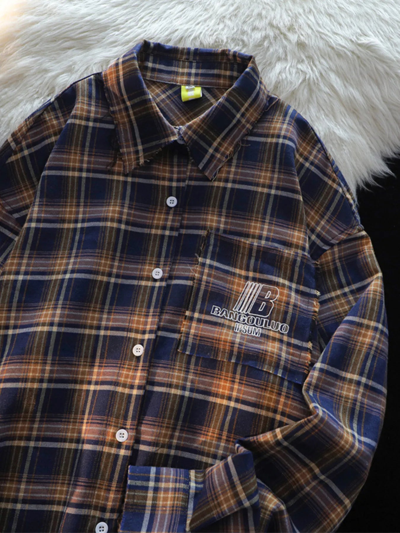 Men's Plaid Button-Down Shirt - Velora Luxury Fashion