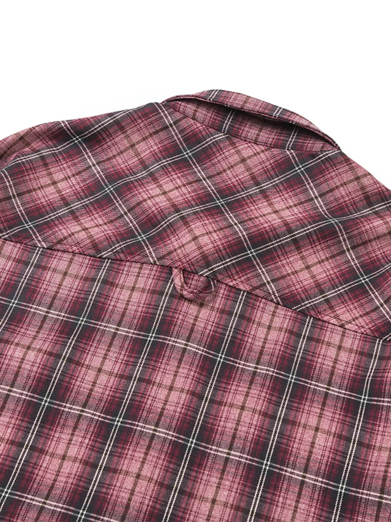 Men's Plaid Button Up Long Sleeve Shirt - Velora Luxury Fashion