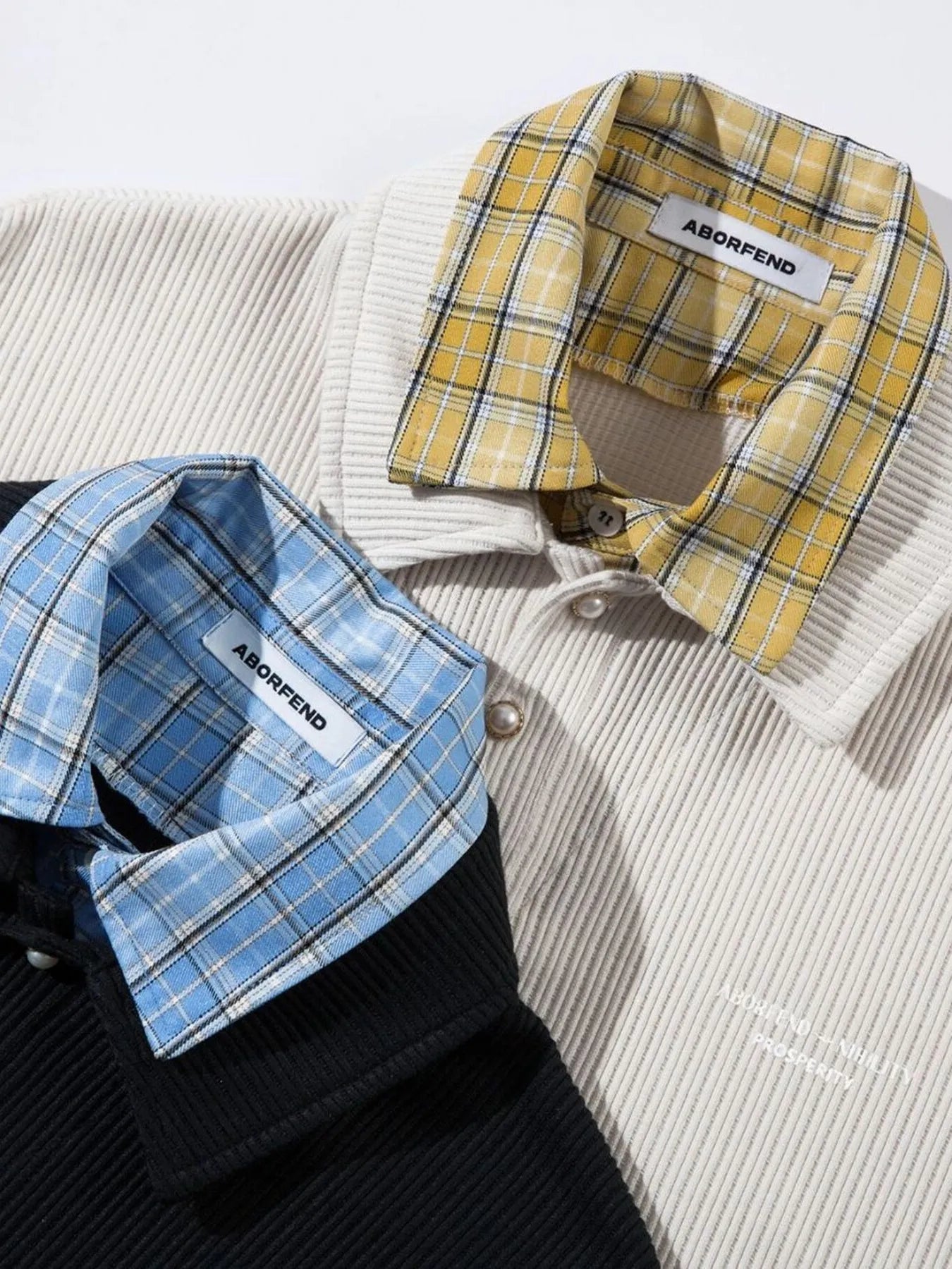 Men's Plaid Collar Short Sleeve Ribbed Polo - Velora Luxury Fashion