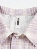 Men's Plaid Floral Short Sleeve Shirt - Velora Luxury Fashion