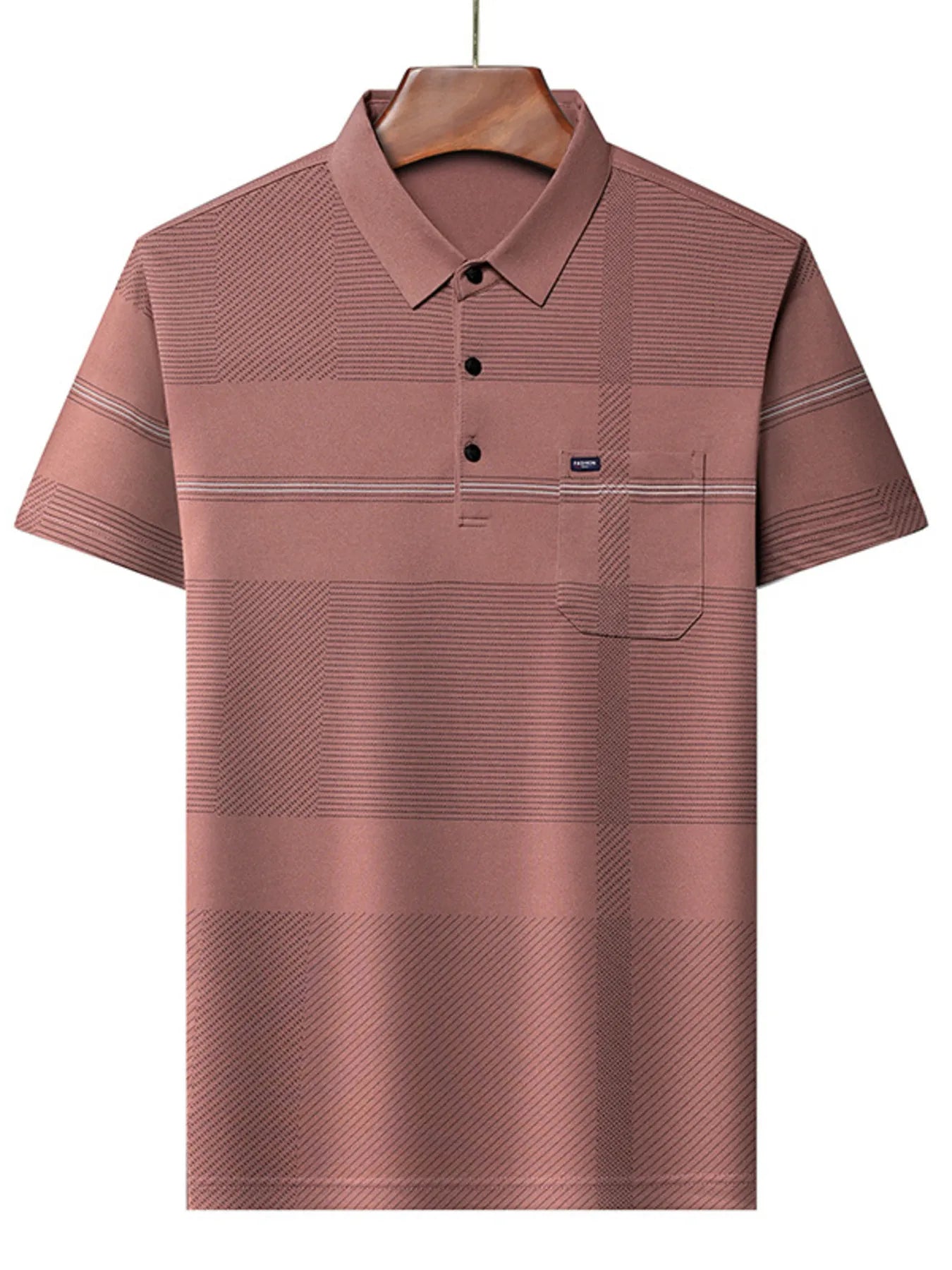 Men's Plus Size Breathable Short Sleeve Polo - Velora Luxury Fashion