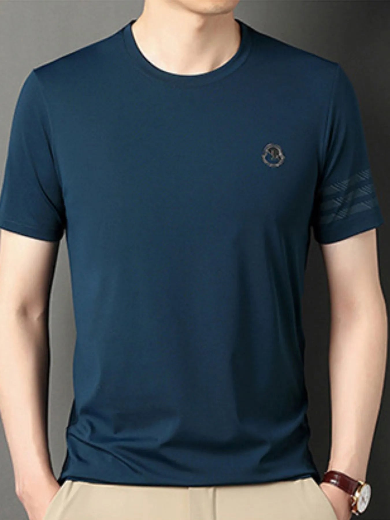 Men's Plus Size Breathable Short Sleeve T-Shirt - Velora Luxury Fashion