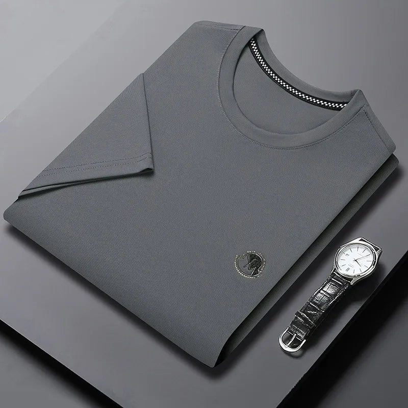 Men's Plus Size Breathable Short Sleeve T-Shirt - Velora Luxury Fashion