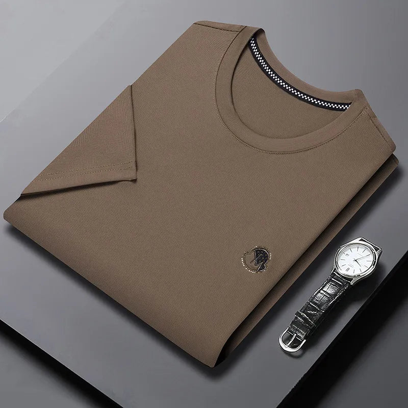 Men's Plus Size Breathable Short Sleeve T-Shirt - Velora Luxury Fashion