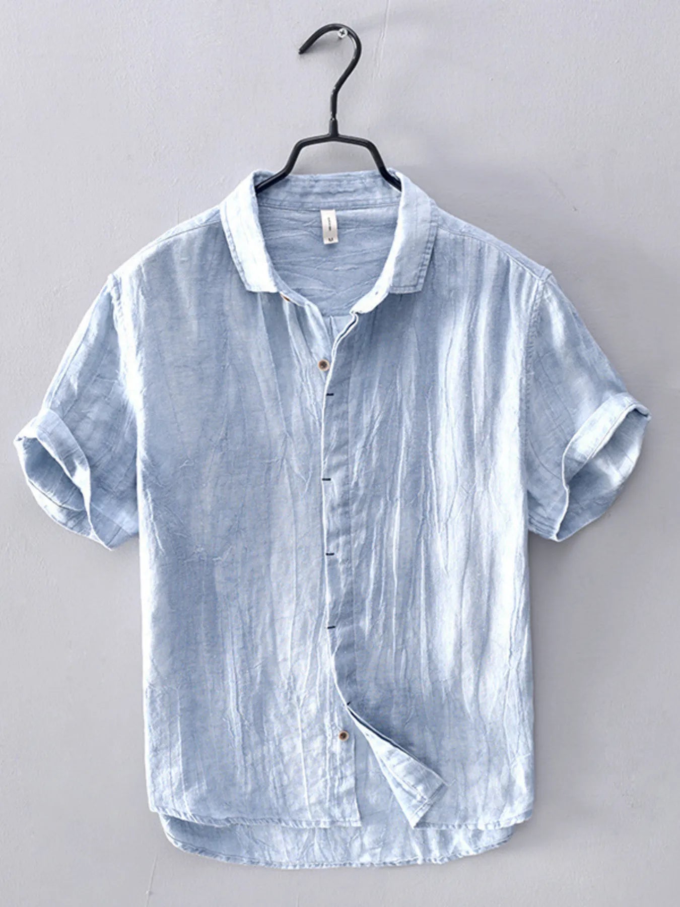 Men's Plus Size Button Up Short Sleeve Shirt - Velora Luxury Fashion