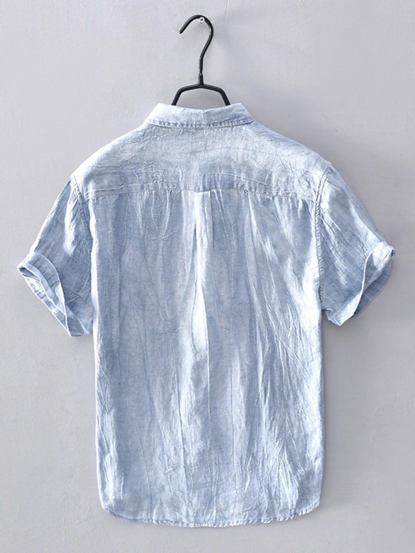 Men's Plus Size Button Up Short Sleeve Shirt - Velora Luxury Fashion