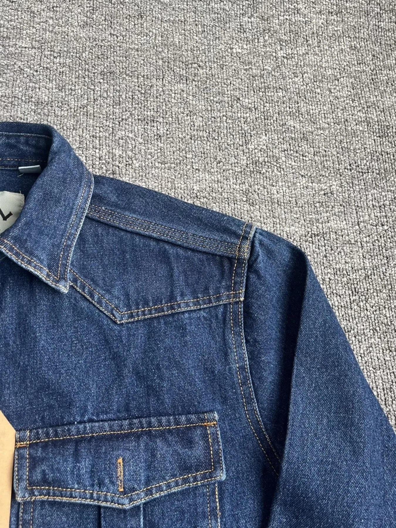 Men's Plus Size Button Up Washed Denim Shirt - Velora Luxury Fashion