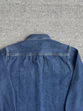 Men's Plus Size Button Up Washed Denim Shirt - Velora Luxury Fashion