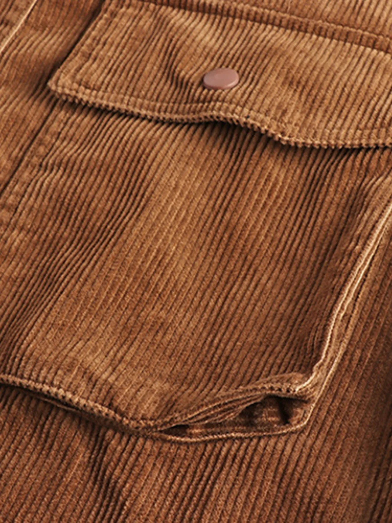 Men's Plus Size Corduroy Button Up Long Sleeve Jacket - Velora Luxury Fashion